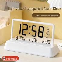 Smart Transparent Digital Alarm Clock balta