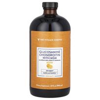 The Vitamin Shoppe, Gliukozamino chondroitinas su MSM, Apelsinų skonio, 32 fl oz (946 ml)