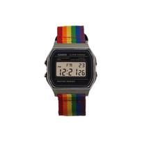 CASIO Unisex YOUTH Black Watch A158WA-1(Watch3--) Regular Watch Box black