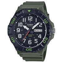 Casio Analogue Series 100M Water Resistant Quartz Movement Resin Strap Watch Men watches Black MRW210H-3AV Black black