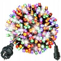 Spalvotos kalėdinės girliandos su 200 LED lempučių ir mirksėjimo efektu