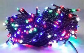 Kalėdinė LED lempučių girlianda Vipolimex, spalvota, 10 m, 50 LED