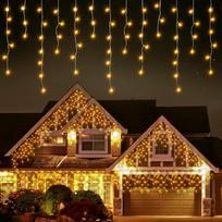 LED šviesos užuolaida su varvekliais, 500 lempučių, 230 V, 25 W