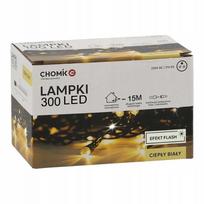 LED kalėdinės girliandos Chomik, 300 lempučių, šiltai balta ir šaltai balta šviesa, 18 m