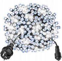 LED girlianda AH0200, 200 LED, 16 m, šaltai balta šviesa, su mirksėjimo efektu