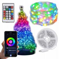 Išmanioji LED girlianda Hurtnet, 50 LED, RGB, 5 m, valdoma per Wi-Fi