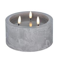 LED dekoratyvinė žvakė Chomik, 15,5 × 10 cm, su trimis liepsnomis