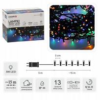 LED kalėdinės girliandos Chomik, 18 m, 8 švietimo režimai, įvairiaspalvės