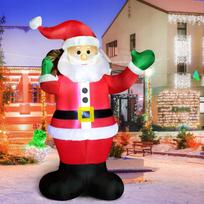 Pripučiama Kalėdų Senelio figūra su LED apšvietimu, 182 cm