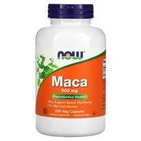 NOW Foods, Maca, 500 mg, 250 daržovių kapsulių