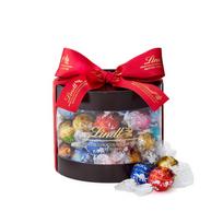 Lindt Chocolate Lindor Gift 35 individually with carrying L2 shopping bag included [Lindt Official] Box, pieces, wrapped, bag, red