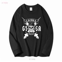La Coka Nostra Originalūs marškinėliai Pilki ILL BILL vintage Skalbti Kvėpuojantys Stilingi gatvės stiliaus dizainerių drabužiai Minkšti Tampri S black