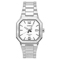 Casio Analoginis Nerūdijančio Plieno Sidabrinis Ciferblatas Kvarcinis MTP-B195D-7AV Vyriškas Laikrodis sidabras