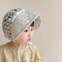 Baekbaeknara Infant Lace Bonnet Sun Hat, korean baby products gray
