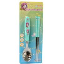 Leburn Mysterious Catch Nipping Fondant Ping Basic Spoon Chopsticks Set, Mixed Colors, Spoon + Chopsticks blue