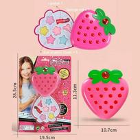Makiažo kosmetikos mini rinkinys, 1 vnt., braškių pink