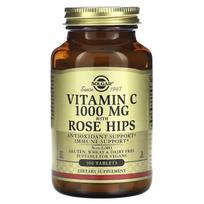 Solgar, vitamin C, rosehip, 100 tablets