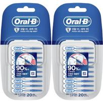 Oral-B I formos tarpdančių šepetėliai, guminiai, 20 vnt., 2 vnt. gray