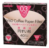 HARIO V60 paper filter misarashi for 1 to 6 cups white