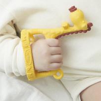 Ange wrist teether + strap + case, 1 piece, 3D giraffe teether (yellow), yellow, Korean baby products beige