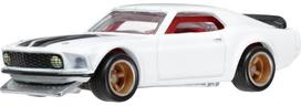 „Hot Wheels Fast and Furious“, 1969 m. „Ford Mustang Boss 302“ žaislinis mini automobilis, skirtas 3 metų ir vyresniems, baltas HYP71 – balta