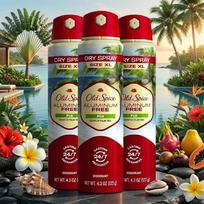 Old Spice vyrų dezodorantas purškiklis „Fiji“ kvapo 122 g x 3 vnt. rinkinys Be aliuminio gray