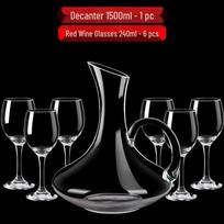 Commercial Wine Glass and Decanter Set gray