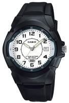 Casio Collection Laikrodis MW-600B-7BJH Vyriškas Juodas Apvalus Korpusas 10 ATM Atsparus Vandeniui gray