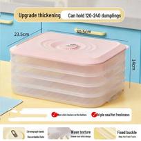 ZISIZ Multi-Layer Dumpling Freezer Storage Box white