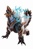 TAMASHII NATIONS Monster Hunter Zinogre Anniversary 285mm PVC ABS Painted Movable Figure S.H.MonsterArts -20th Edition- Approx. & gray