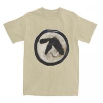 Aphex Twin Draugijos T-shirt Vyriškas Medvilninis Viršutinis Marškinėlis Spausdintas Apvaliu Kaklu Trumpomis Rankovėmis M black
