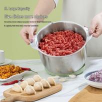 ZISIZ Multi-function 5L Electric Food Processor & Mixer brown