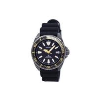 SEIKO Prospe Waterproof Automatic Mechanical Movement Rubber Strap Watch Men's Watches Black Dial SRPB55J1 Black Dial black