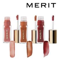 Merit Beauty Shade Slick Tinted Lip Oil (2 pieces) Sangria brown