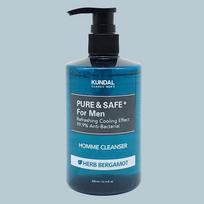 Kundal Cooling Men's Cleanser Bergamot Scent 300ml blue