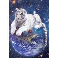 2000-piece jigsaw puzzle - White tiger embracing the Earth (mini), popular Korean puzzle gray
