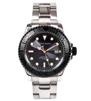 [Mauro Gerardi] Solar 3 Hand Date 10 ATM Atsparus vandeniui MJ061-1 vyrų sidabras sidabras