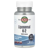 KAL, Liposomal K-2, 100mcg, 30 veggie capsules
