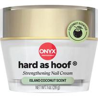 Onyx Professional, Hard As Hoop, Strengthening Nail Cream, Irish Coconut, 1 oz (28 g) white