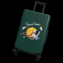 Astronaut Cartoon Trolley Luggage 24 inch gray