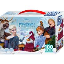 Frozen Olaf Adventure didelio gabalo dėlionė D-K100-015, 100 vienetų, mišrių spalvų dėlionė, vaikų žaidimai, mokomieji žaislai gray
