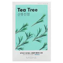 Missha Airy Adhesive Sheet Mask Tea Tree, 1 pack, 1 piece blue