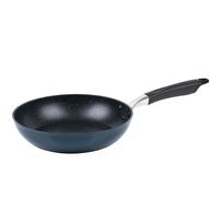Pearl Metal Tvirtas marmurinis keptuvas su kraštu 26cm Tinka indukcinėms kaitlentėms Marmurinė danga Galima naudoti metalinę mentele Su kraštu Kaltas Monetų presavimo metodas Tamsiai mėlynas nelipnus