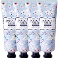 Bouquet Garni hand cream baby powder scent, 50ml, 4 pieces white