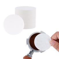 watchget Kavos Popieriniai Filtrai Apvalūs Espresso Pakuotė Ekrano Pakeitimo Popierius 51mm Vienkartinis Kavos Espresso Aparatas Suderinamas su Moka Puodu 100 Lapelių white