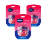 Vazelino lūpų terapijos originalus lūpų balzamas 7g, Rosy Lips, 3 pakuotės blue