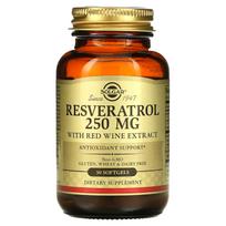 Solgar, Resveratrol, 250 mg, 30 Softgels