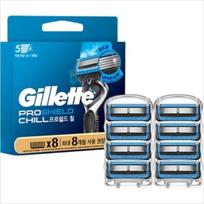 Nauji Gillette ProShield Chill skustuvo peiliukai, 8 vnt., 1 komplektas 1Pack (8pcs) white