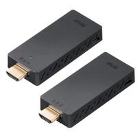 Sanwa Direct Belaidis HDMI Extenderis Full HD Iki 15m Belaidis Suderinamas su HDCP nereikia tvarkyklių HDMI prailginimo laidas komplekte Siųstuvas/Imtuvas