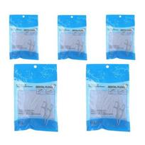AMB bag-packed disposable dental floss, 100 pieces, 5 pieces blue